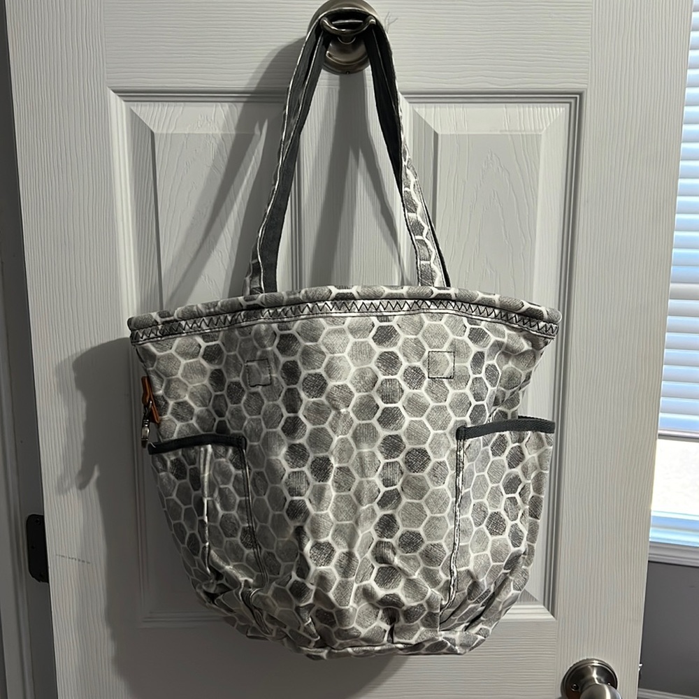 Thirty-one Retro Metro Bag Gray Stepping Stones Large